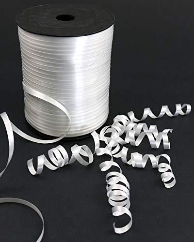 GIFTEXPRESS 500 Yards White Curling Ribbon – Waterproof Balloon Ribbon for Gift Wrapping, Party Decor, Florals & DIY Crafts, White Balloon Strings - Image 2