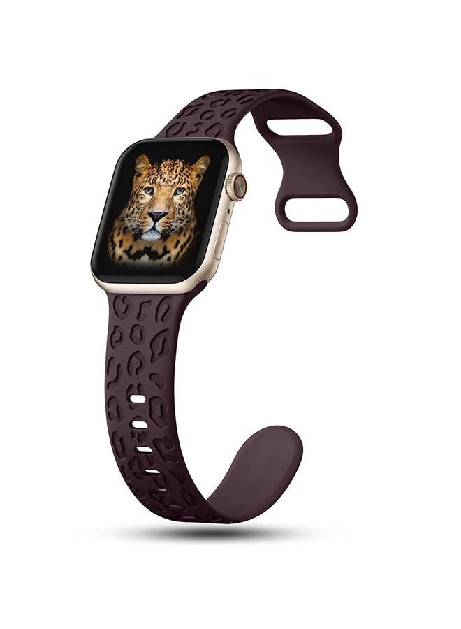Apple Watch Band, Comfortable Daily Wear (42mm/44mm/45mm), Fashionable Premium Dark Purple 1pc - Image 2