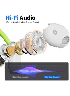 xozgdovg Translation Earbuds, Language Translator Earphone in Real Time Supports 144 and 8 Offline 3-in-1 OWS Translation Earbuds fit iOS u0026 Android Ideal for Travel and Business (Milky White)  - Image 3
