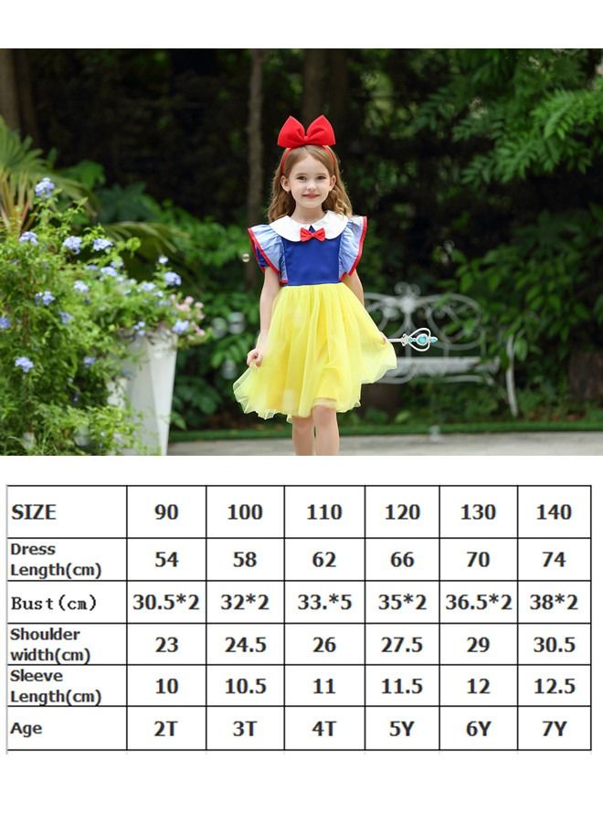 ISank Girls Princess Costumes Princess Tulle Dress Role Play Costumes with Accessories  - Image 4