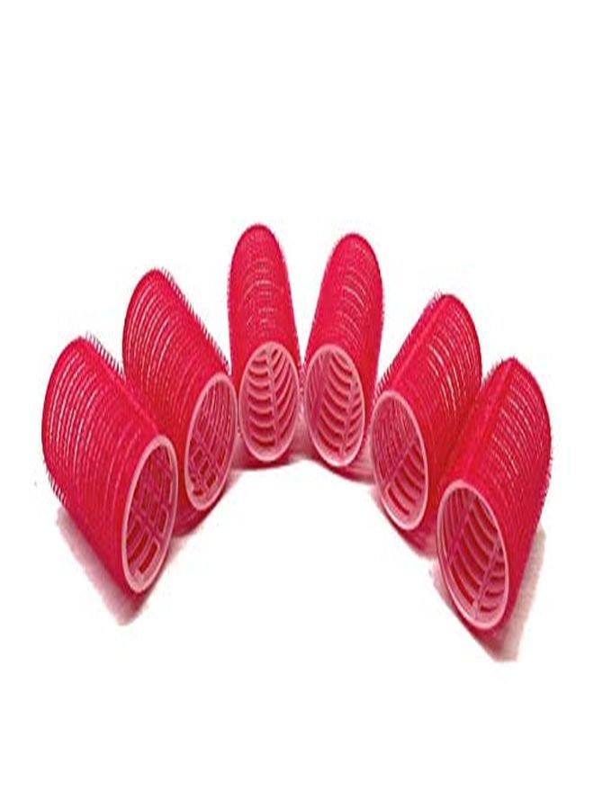 THE UM24 Pro Waves 11/2? Self Grip Hair Rollers Red 6 Count - Image 1