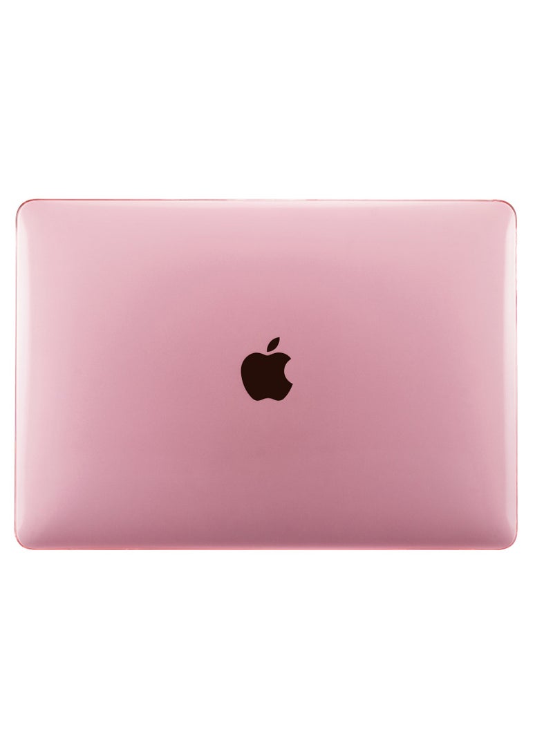 Crystal Designed Hard Case compatible with Macbook new air 13.6" Inch A2681 / A3113 - Pink - Image 1