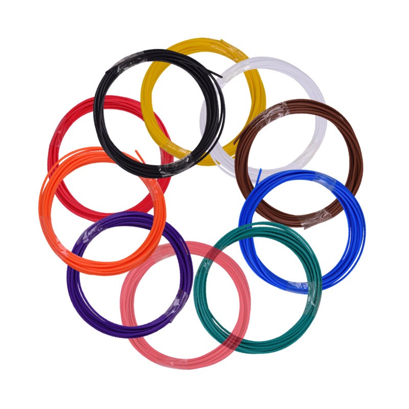 3D Pen Filament Refills 1.75mm PCL: 10 Pcs 5m Each Total 50m Multicolor - High Toughness Bubble-Free Quick Forming 3D Pen Filament for Most 3D Printing Pens - Image 2