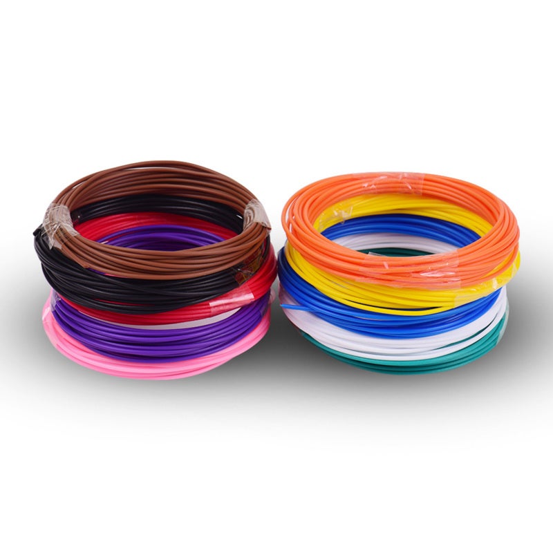 3D Pen Filament Refills 1.75mm PCL: 10 Pcs 5m Each Total 50m Multicolor - High Toughness Bubble-Free Quick Forming 3D Pen Filament for Most 3D Printing Pens - Image 5
