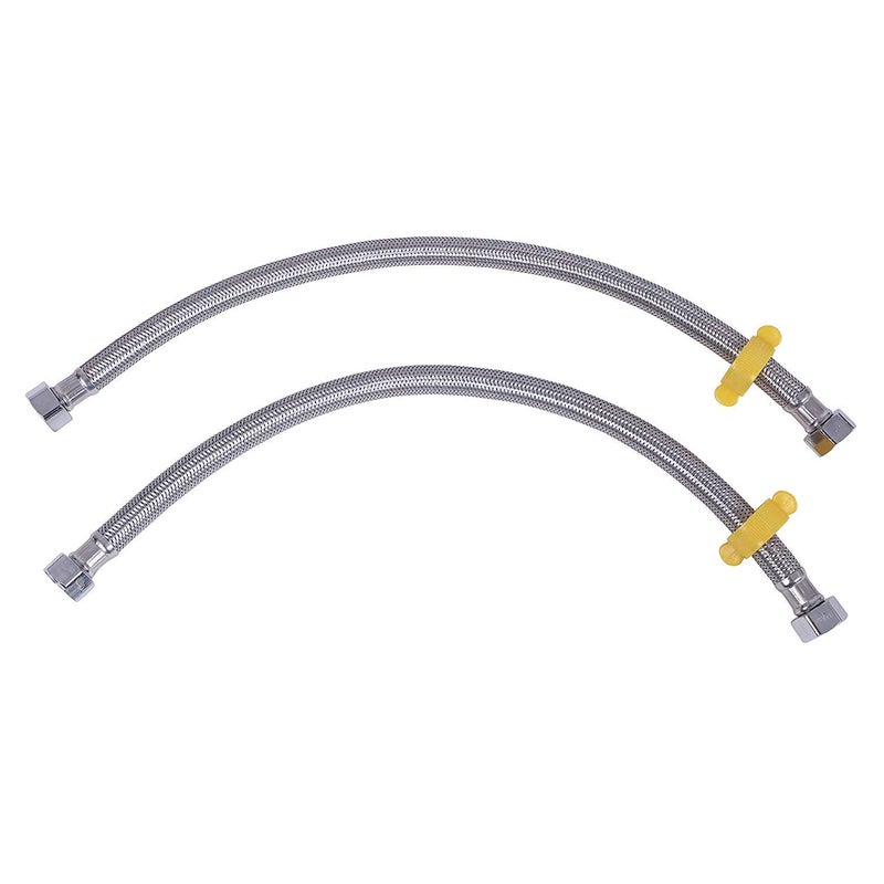 SBD 18" Inch Stainless Steel Connection Pipe for geyser | Connection Pipe for Faucet | Geyser Inlet Pipe | Geyser Outlet Pipe | Hose Pipes - Pack of 2 - Image 4