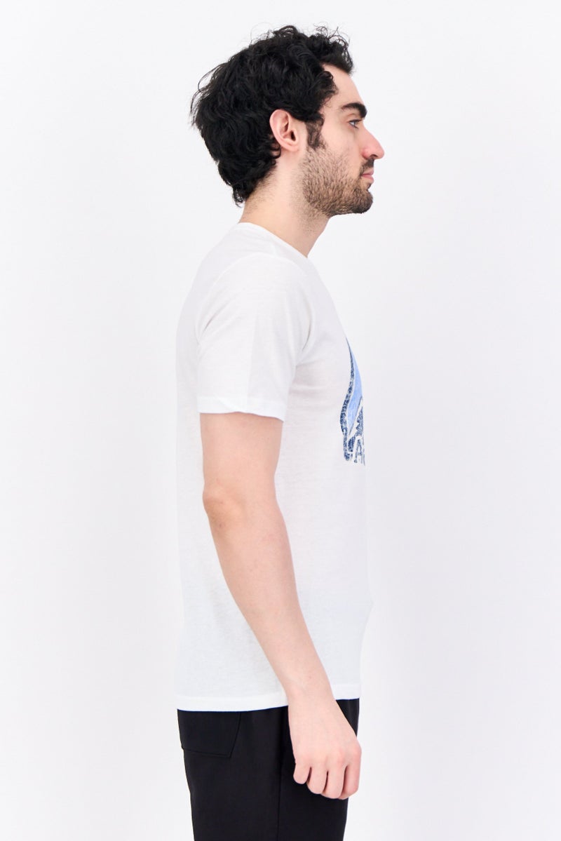 Avalanche Men Sportswear Fit Short Sleeves Outdoor T-Shirt, White Combo - Image 3