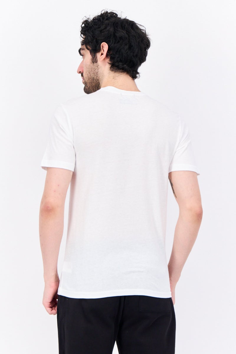 Avalanche Men Sportswear Fit Short Sleeves Outdoor T-Shirt, White Combo - Image 2