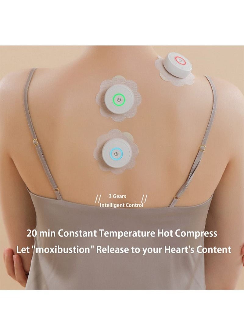 EZdenK - Electric Moxibustion Patch Portable Moxa Hot Massage Patch Three Intelligent Temperature Control Herbal Extracts to Relieve Back Pain Dispel Cold and Dampness - Image 1