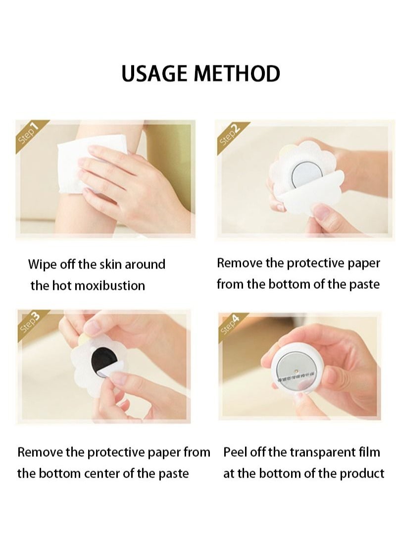 EZdenK - Electric Moxibustion Patch Portable Moxa Hot Massage Patch Three Intelligent Temperature Control Herbal Extracts to Relieve Back Pain Dispel Cold and Dampness - Image 1