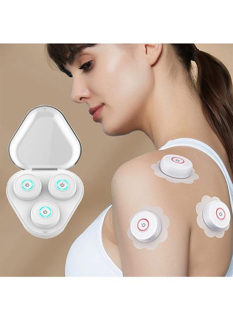 رقعة الكى الكهربائية المحمولة Moxa Hot Massage Patch ثلاثة مستخلصات عشبية ذكية للتحكم في درجة الحرارة لتخفيف آلام الظهر وتبديد البرودة والرطوبة