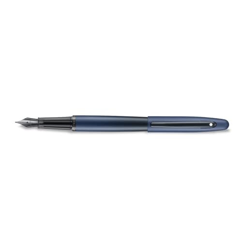Sheaffer VFM Fountain Pen | E9429 Matt Blue with Black Trims with PVD | Fine Nib with Converter | Premium Fountain Pen - Image 2
