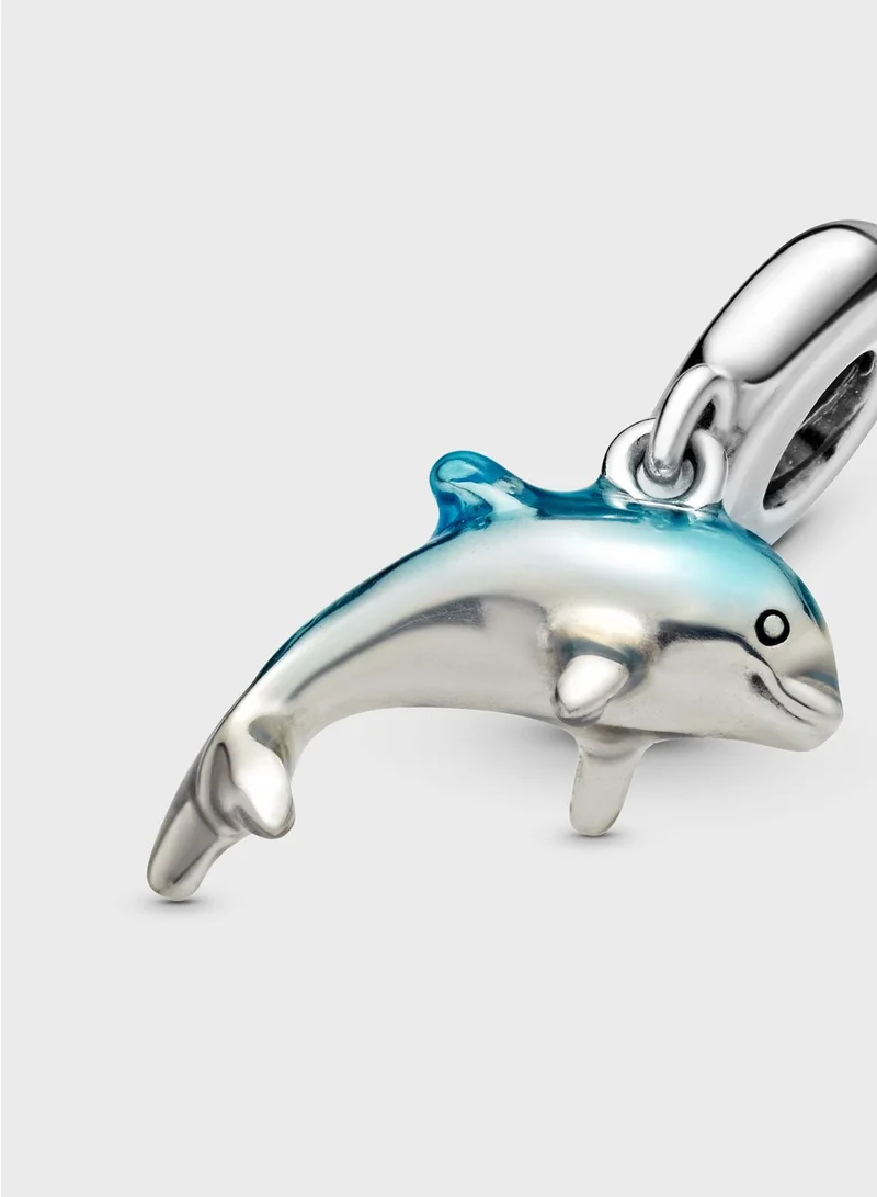 PANDORA Shimmering Dolphin Dangle Charm