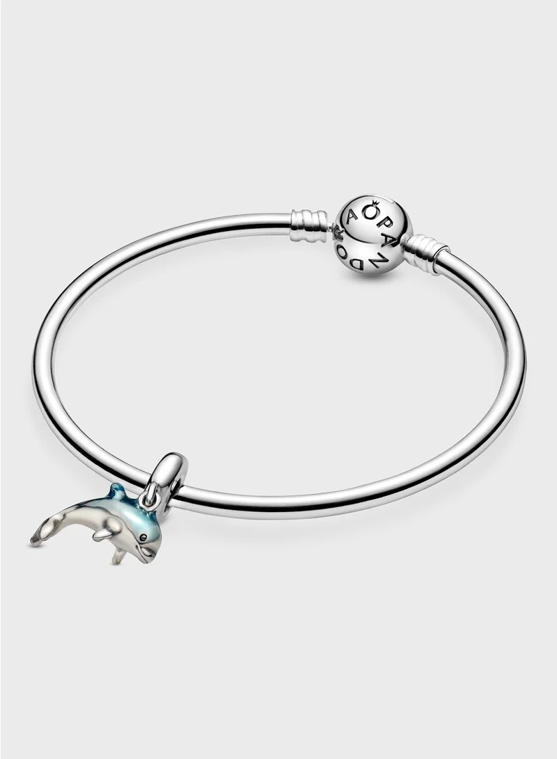 PANDORA Shimmering Dolphin Dangle Charm
