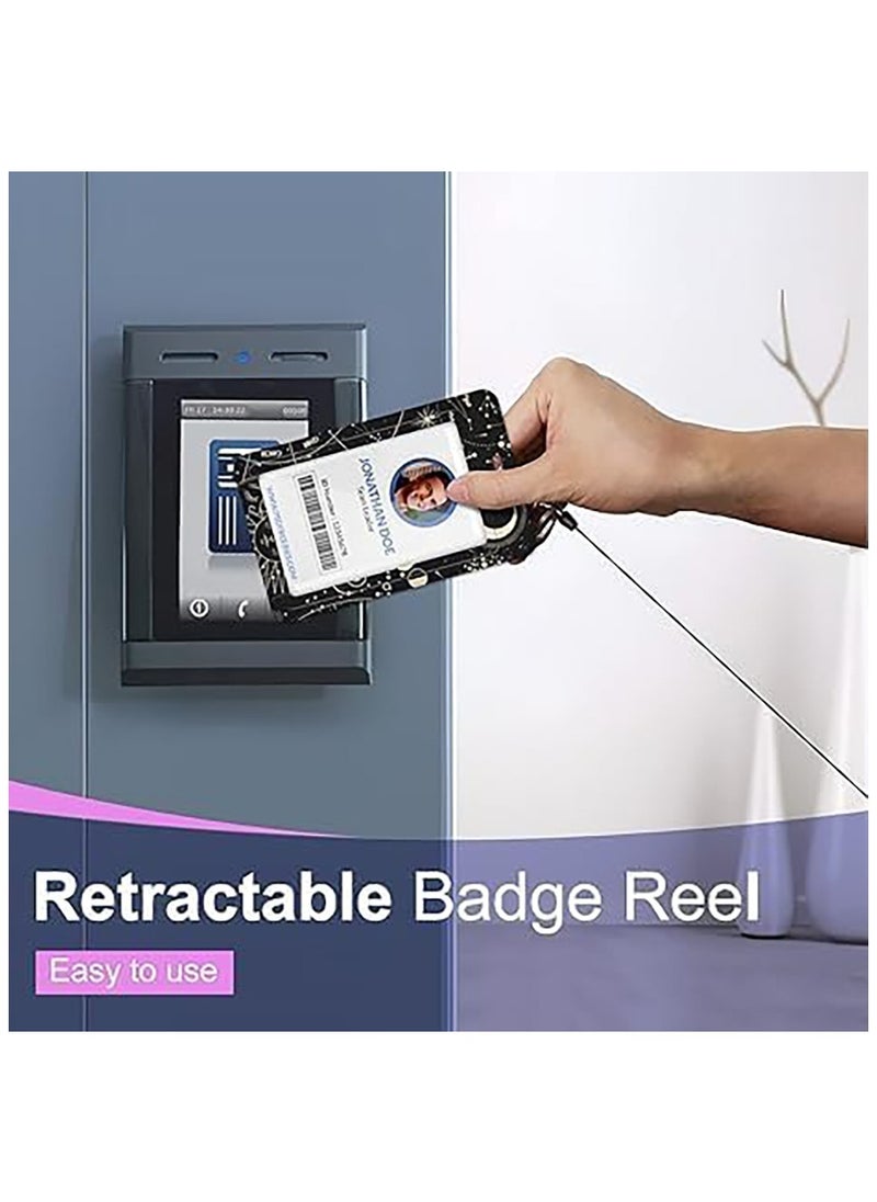 RATSAW Badge Holder ID Badge Holder with Lanyard and Retractable Badge Reel Clip Card Protector with Badge Reel Retractable Heavy Duty Card Protector for Office ID Driver's License  - Image 5