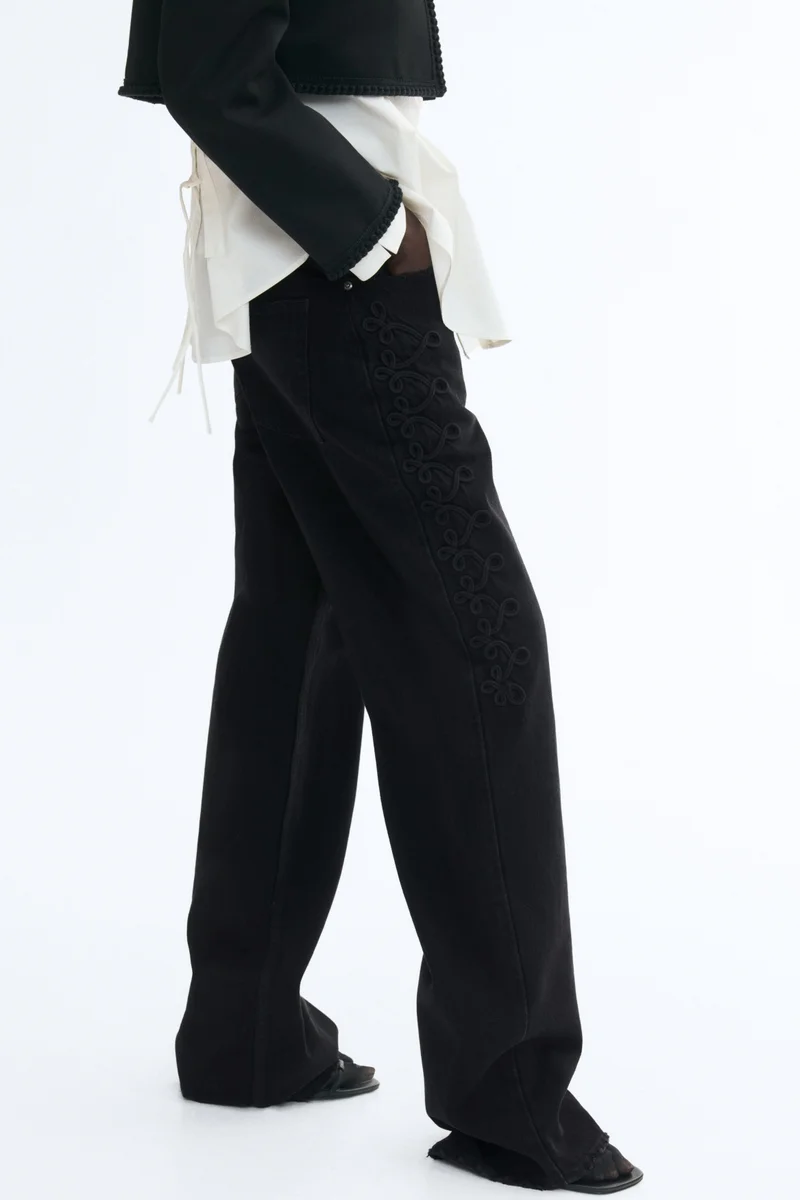 H&M  Straight Regular Waist Jeans for Women | Best Price UAE