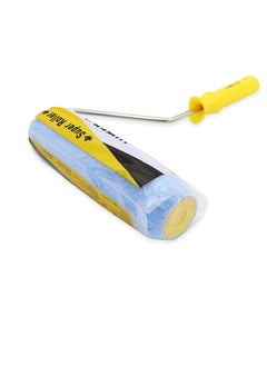 Tower TOWER 9" Paint Roller with Plastic Handle with Replaceable Covers, Strong, Durable and Lightweight for use Indoors & Outdoors Yellow/Blue, 9 inch  - Image 2