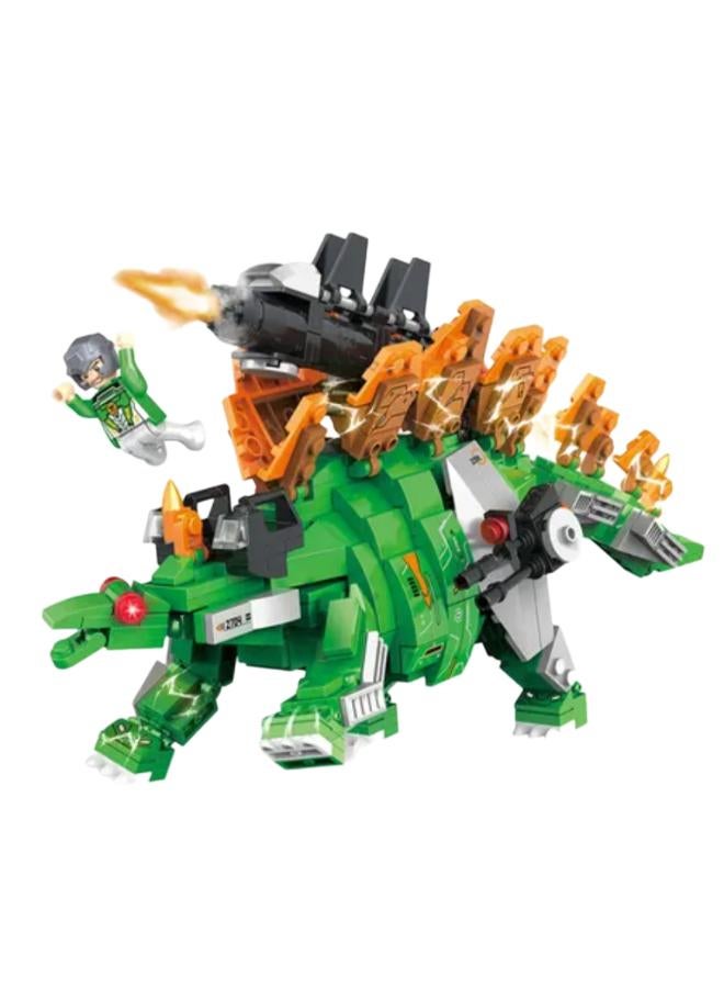 Cogo Sci-Fi Dino Stegosaurus Building Block Set – 587 Pcs - Image 1