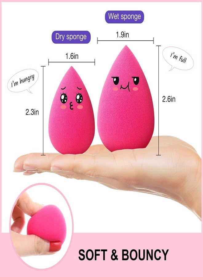 Zirak Beauty Makeup Blending Powder Puff Sponge - Soft & Reusable Cosmetic Sponge for Foundation, Cream & Powder - Pack of 3 (Multicolour, Random Colors) - Image 4