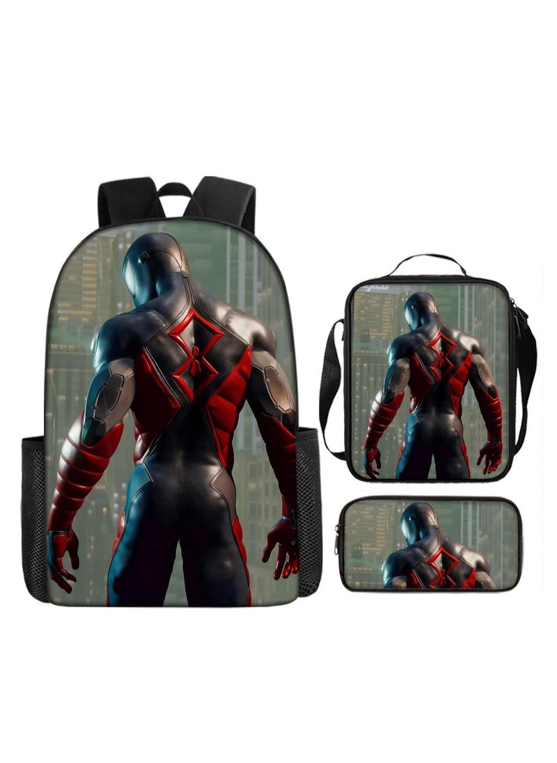 Spider-Man - Spider-Man Student Backpack Three-Piece Set 29*16*42cm - Image 1