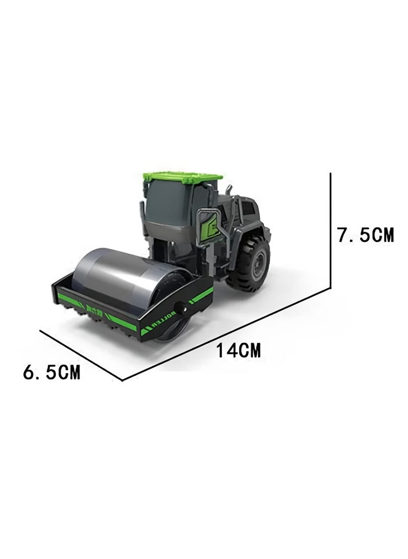 AROAQ Construction Vehicle Toy, Heavy Duty Road Roller For Pretend Play, Realistic Engineering Diecast Vehicle Toy, Durable Safe Construction Model Vehicle For Children, (1pc, Road Roller Truck)  - Image 4