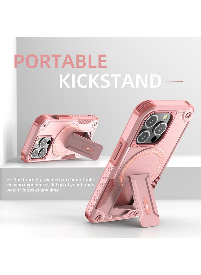 اس-توب جراب لهاتف iPhone 13 Armor Magsafe Holder PC Hybrid TPU جراب هاتف - Image 4