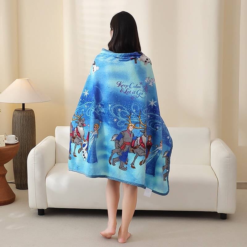 ديزني بطانية من الفرو بطبعة شخصية فروزن للأطفال، بطانية قيلولة لرياض الأطفال، بطانية متعددة الاستخدامات (الحجم: 100 سم × 150 سم) - Image 5