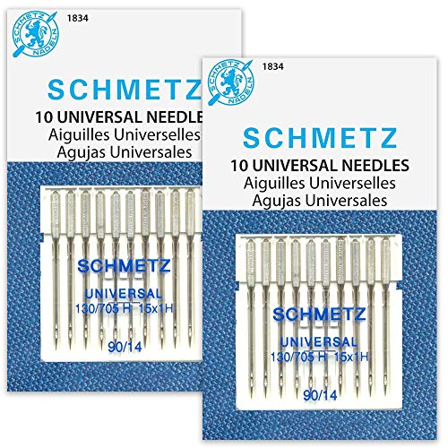 SCHMETZ Universal (130/705 H) Household Sewing Machine Needles - Size 90/14-2 Cards - 20 Needles - Image 4