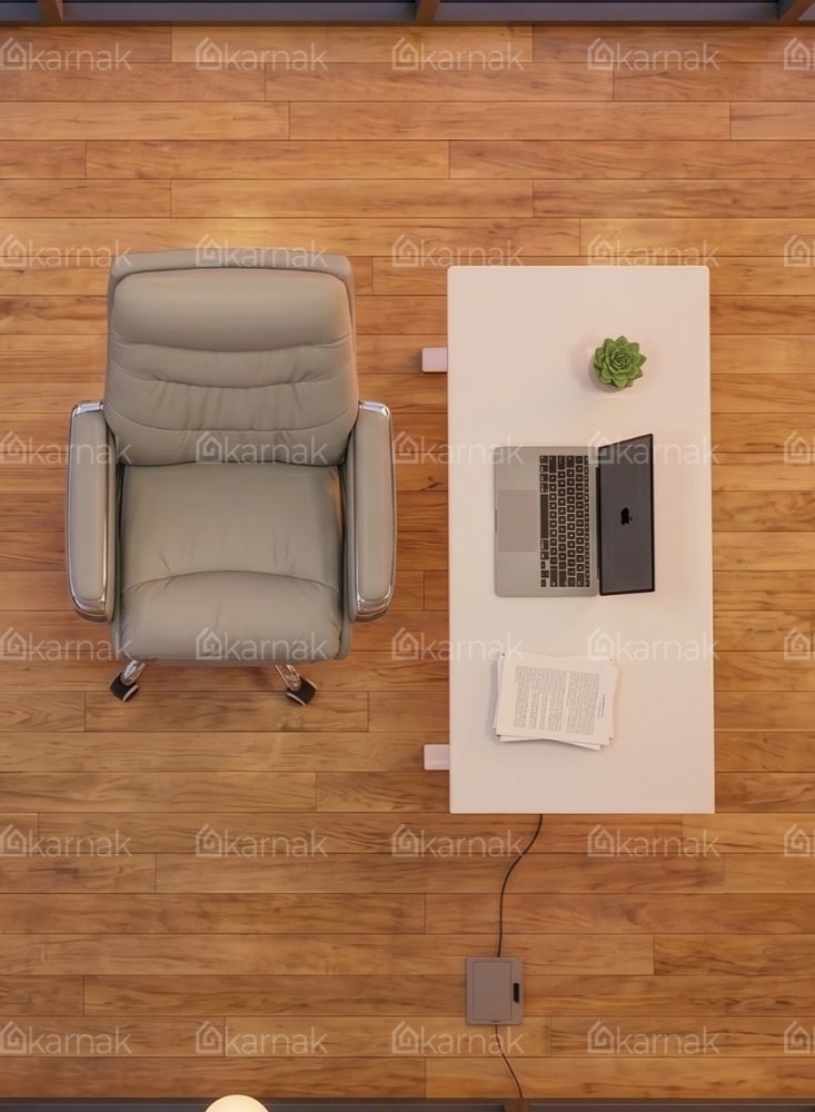 Karnak Malaya Executive Electric Boss Chair | Comfortable Leather Ergonomic Office Recliner with Swivel Rolling Adjustable Headrest, Footrest and Lumbar Support for Office(Grey) - Image 5