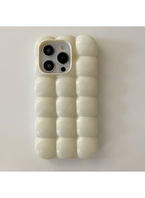Ins Solid Color Macaroon Egg Phone Case For Apple 15Pro Max IPhone16 13 Women 14-Color:XMR Egg Cream White-Applicable Model:13Promax (without Packaging)