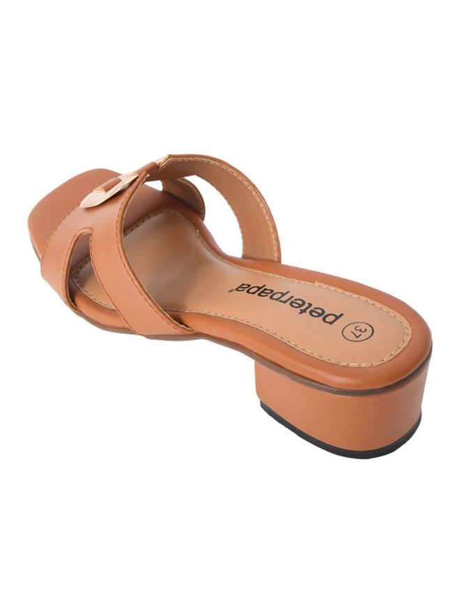 Peterpapa Maya Metal Trim Block Heel Sandals - Image 3