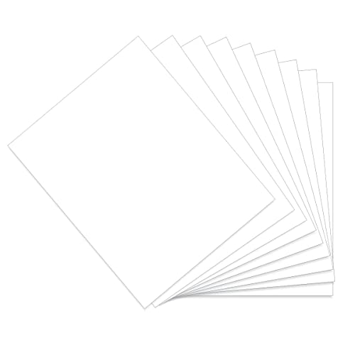 LITKO 8x10-inch Polystyrene Flexible Craft Sheets | Plasticard | Styrene Plastic Sheets | Modeling | Crafting | Scratch Building | Displays | White (Varity Pack) - Image 1