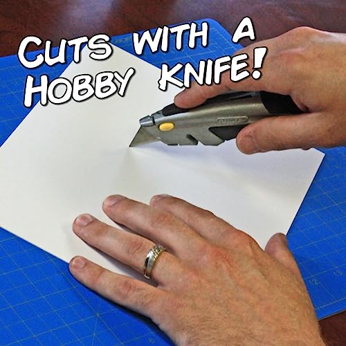 LITKO 8x10-inch Polystyrene Flexible Craft Sheets | Plasticard | Styrene Plastic Sheets | Modeling | Crafting | Scratch Building | Displays | White (Varity Pack) - Image 4