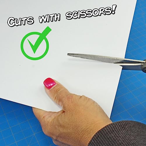 LITKO 8x10-inch Polystyrene Flexible Craft Sheets | Plasticard | Styrene Plastic Sheets | Modeling | Crafting | Scratch Building | Displays | White (Varity Pack) - Image 5