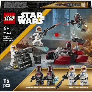 ‏Star Wars حزمة معارك حصار ماندلوري، مجموعة بناء لعبة للأطفال بعمر ٦ سنوات وأكثر (١١٦ قطعة) 75449 - view 2