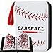 efunny Baseball Card Binder 4 Pocket Gifts for Boys Girls Waterproof 400 Pockets Card Holder Album with 50 Removable Sleeves for Trading Card Binder Display Storage Carrying Case for Baseball Cards - Image 3