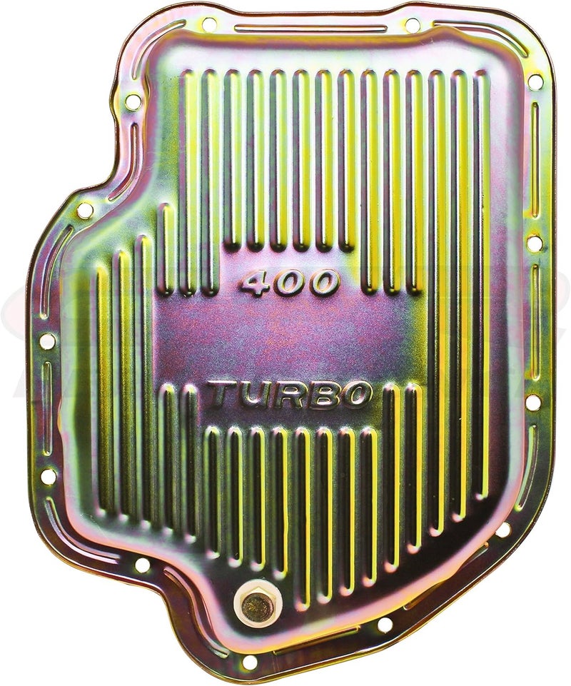 CFR Performance Compatible Replacement for Chevy/GM Turbo TH-400 Steel Transmission Pan - Zinc