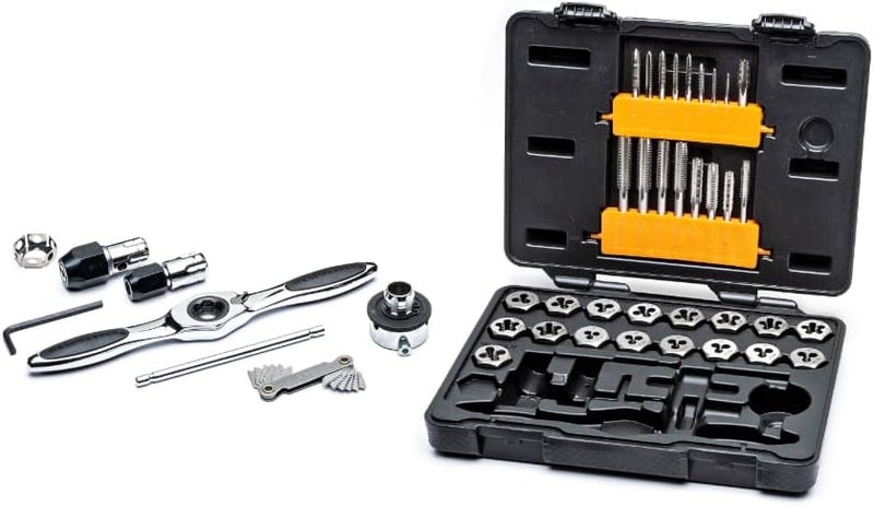 GEARWRENCH 40 Piece SAE Tap & Die Set with Ratcheting T-Handles and Twist Lock Guide System - Image 2