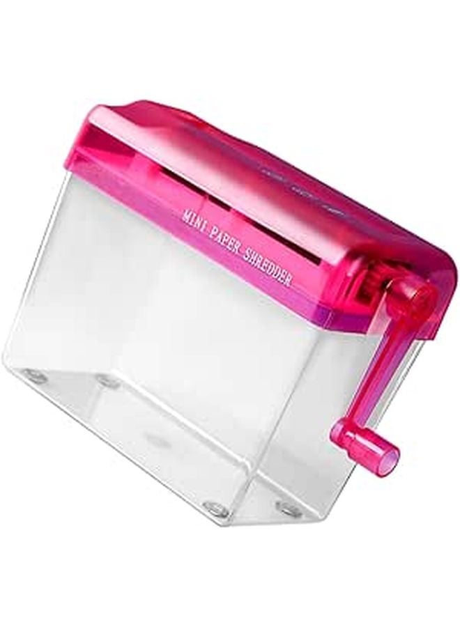 Compact Manual Paper Shredder Handheld Desktop for Home Office Document Security - Image 1