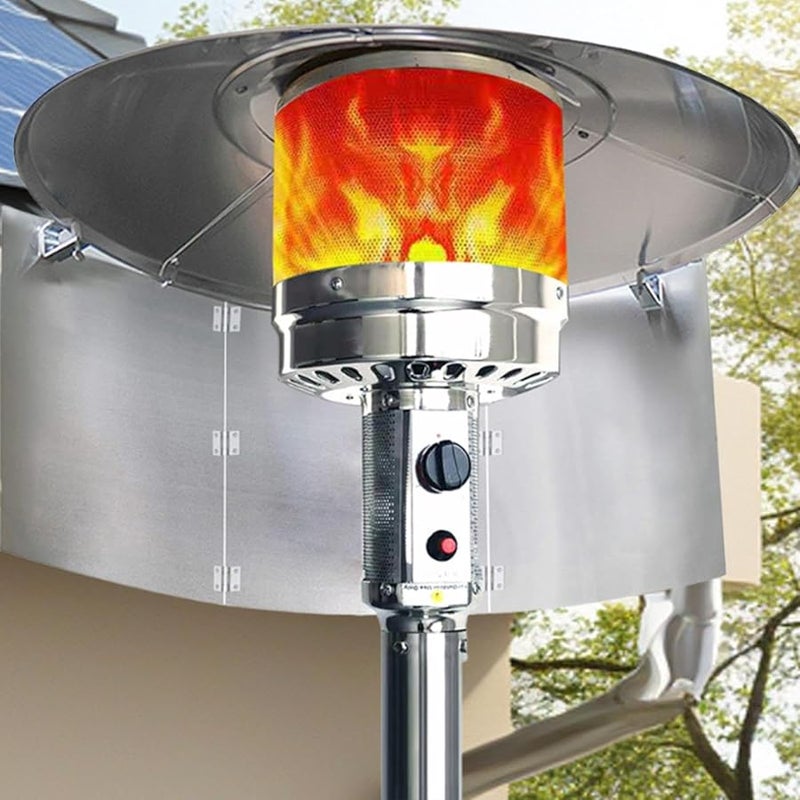 35x15 Inch Aluminum Alloy Heat Deflector for Patio Heater Outdoor Efficiency - Image 5