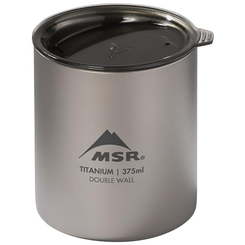 MSR Titan Ultralight Titanium Double Wall Camp Mug with Lid - Image 1
