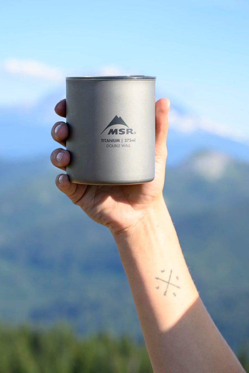 MSR Titan Ultralight Titanium Double Wall Camp Mug with Lid - Image 4