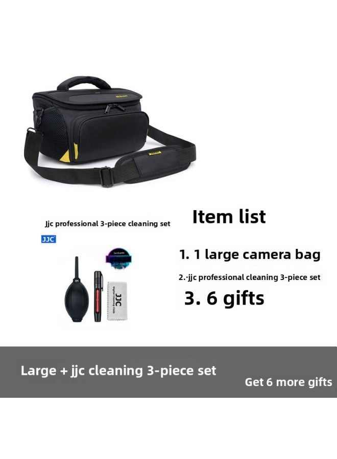 Camera Bag Z30 Micro Single Zfc Storage Z5z50 Second Generation Protective Cover Z62 Slr D7000d90 Portable-Color:2024 Version Black Large Size + Jjc Three-piece Set - Image 1