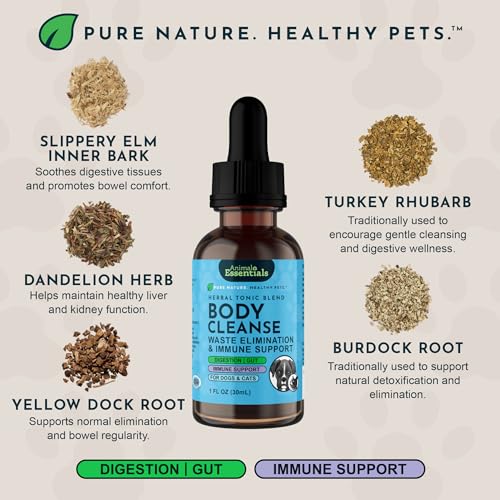 Animal Essentials Body Cleanse Liver Support for Dogs & Cats, 1 fl oz - Made in USA, Alcohol Free, Healthy Immune System - Image 4