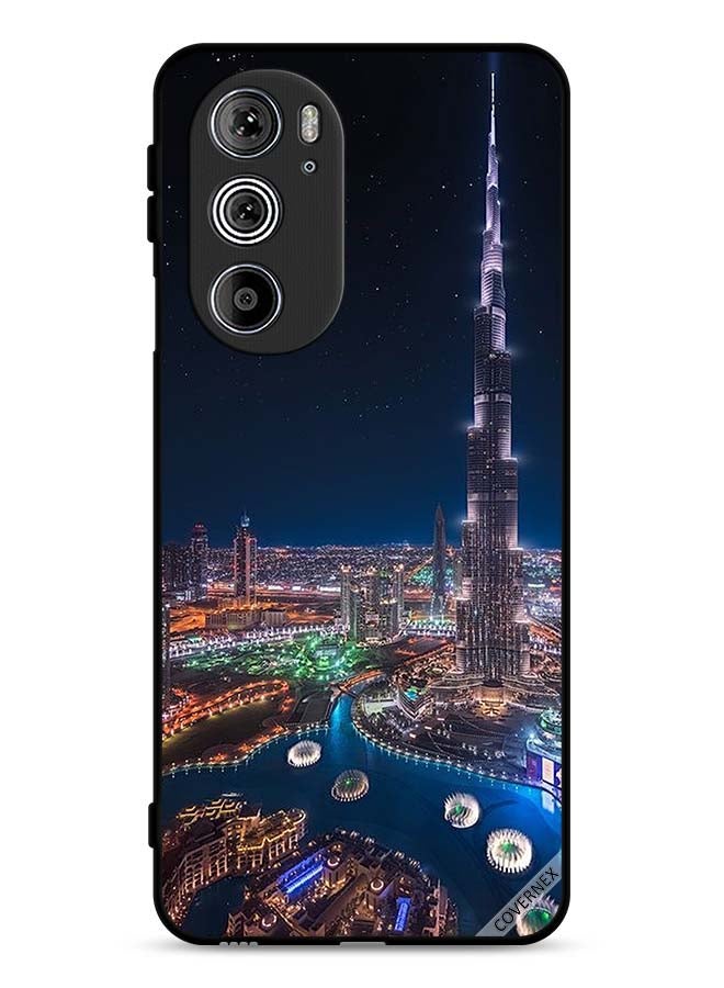 Covernex Motorola Edge 30 Pro Protective Case Cover Night View Of Downtown - Image 1