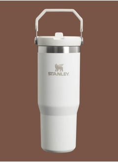 Stanley IceFlow 30 oz Stainless Steel Tumbler with Straw - Vacuum Insulated, Leak-Resistant Flip Straw, Keeps Drinks Cold for 12 Hours or Iced for 2 Days, Frost, Ideal for Home, Office, or Car