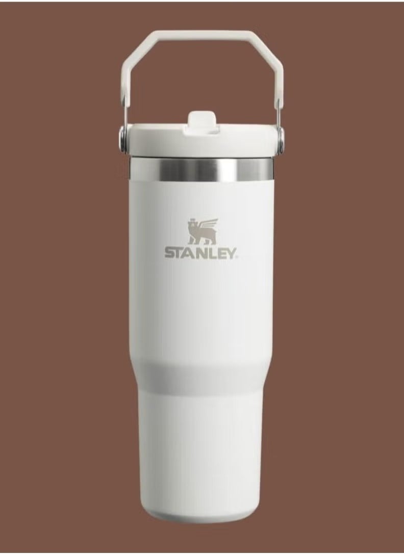 Stanley - Stanley IceFlow 30 oz Stainless Steel Tumbler with Straw - Vacuum Insulated, Leak-Resistant Flip Straw, Keeps Drinks Cold for 12 Hours or Iced for 2 Days, Frost, Ideal for Home, Office, or Car - Image 1
