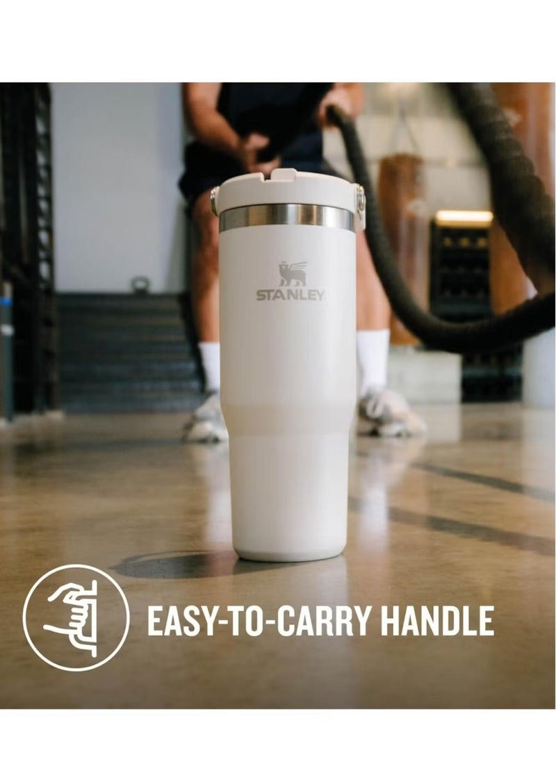 Stanley - Stanley IceFlow 30 oz Stainless Steel Tumbler with Straw - Vacuum Insulated, Leak-Resistant Flip Straw, Keeps Drinks Cold for 12 Hours or Iced for 2 Days, Frost, Ideal for Home, Office, or Car - Image 1