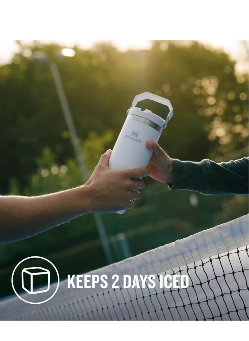 Stanley - Stanley IceFlow 30 oz Stainless Steel Tumbler with Straw - Vacuum Insulated, Leak-Resistant Flip Straw, Keeps Drinks Cold for 12 Hours or Iced for 2 Days, Frost, Ideal for Home, Office, or Car - Image 1