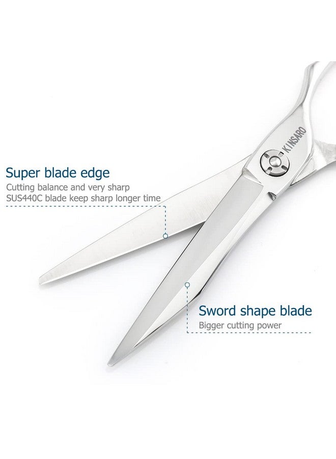 KINSARO Barber Scissors Hair Scissors Hair Shears Professional Haircut Scissors 6 Inch 440c Barber Shears Sharp Hair Cutting Scissors KINSARO - Image 5