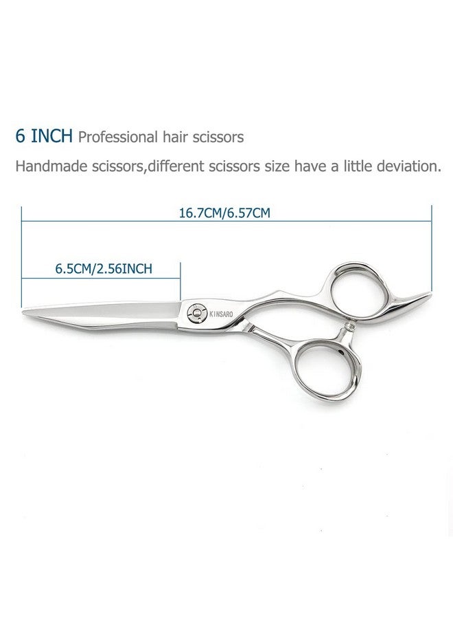 KINSARO Barber Scissors Hair Scissors Hair Shears Professional Haircut Scissors 6 Inch 440c Barber Shears Sharp Hair Cutting Scissors KINSARO - Image 3